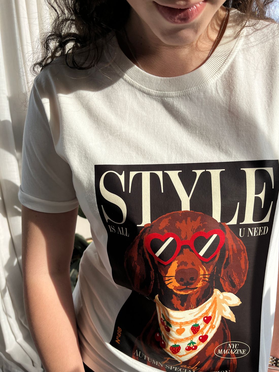 Tshirt Premium - Dog Style - Off White Tshirt Premium - Dog Style - Off White