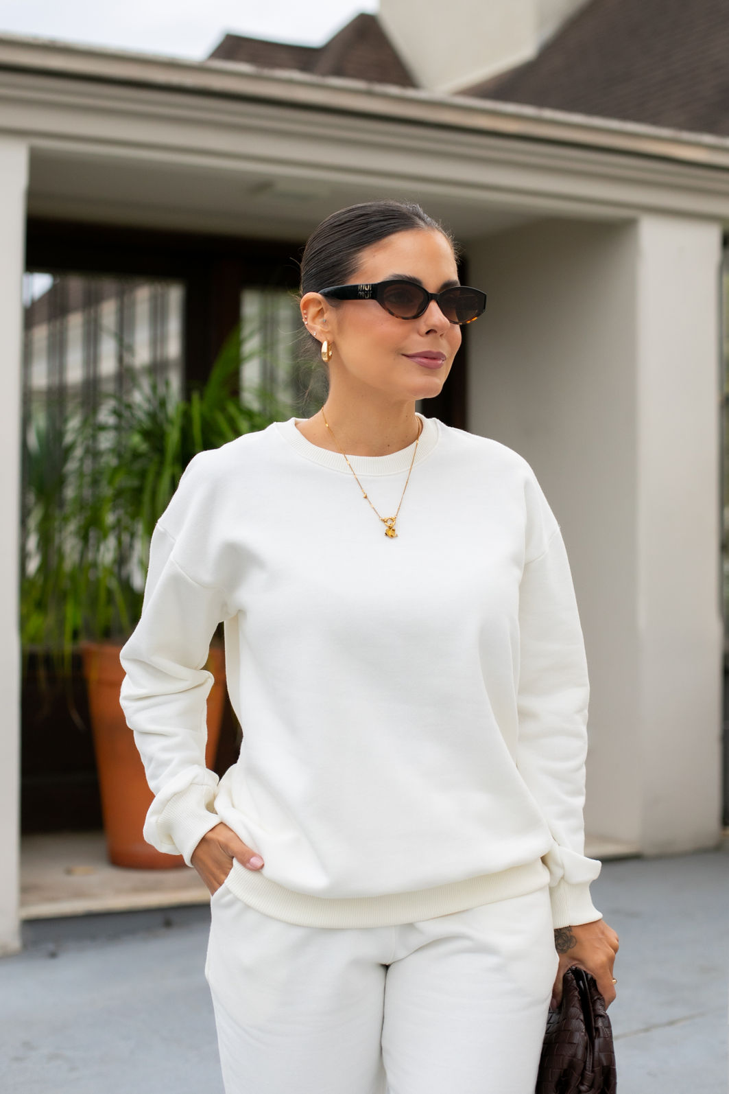 Conjunto de Moletom Sofy - Off White Conjunto de Moletom Sofy - Off White