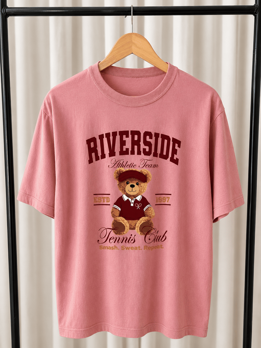 Tshirt Oversized - Riverside - Rosa Chá Tshirt Oversized - Riverside - Rosa Chá