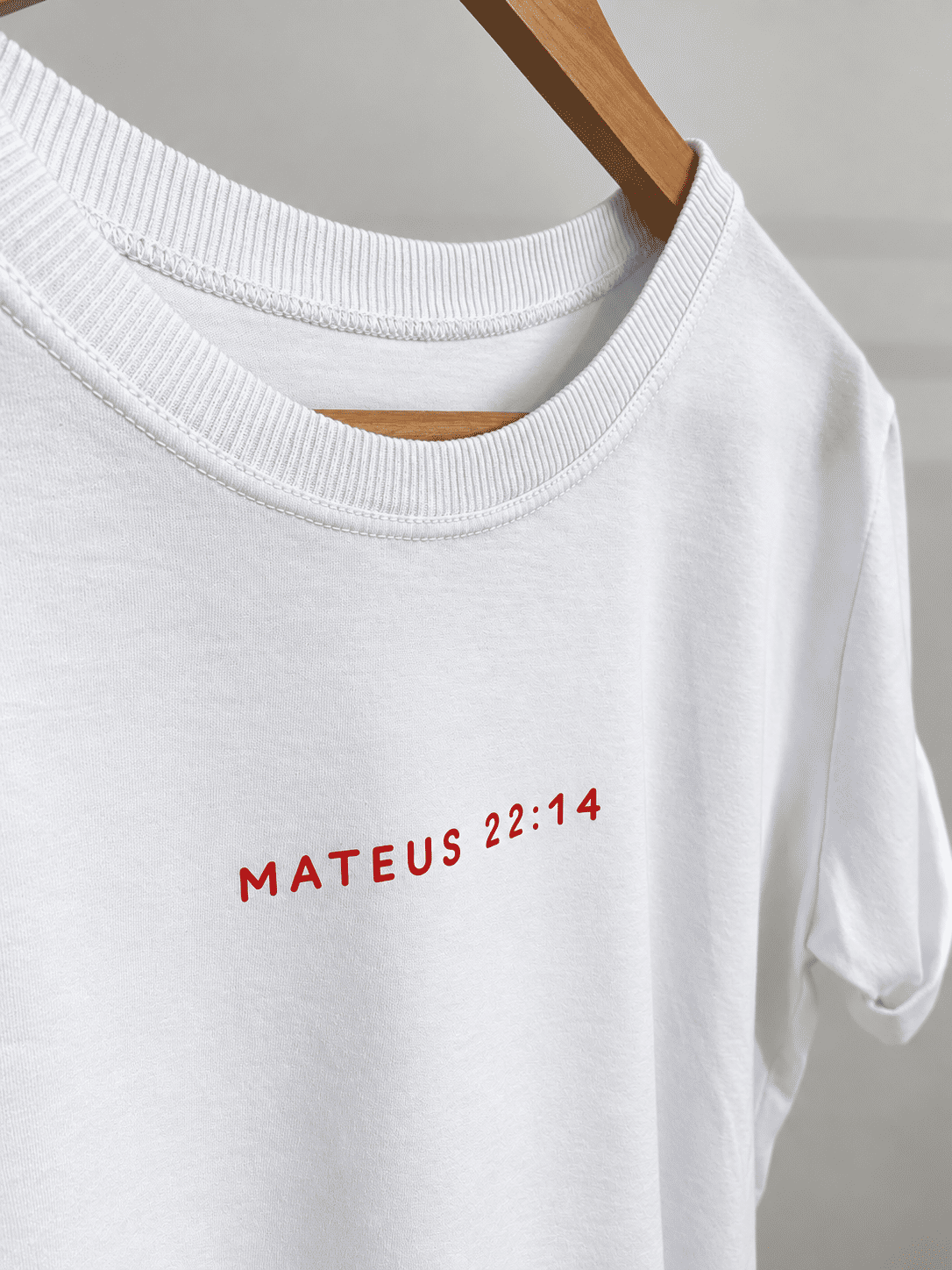 Tshirt Premium - Mateus 22:14 DTF - Off White Tshirt Premium - Mateus 22:14 DTF - Off White