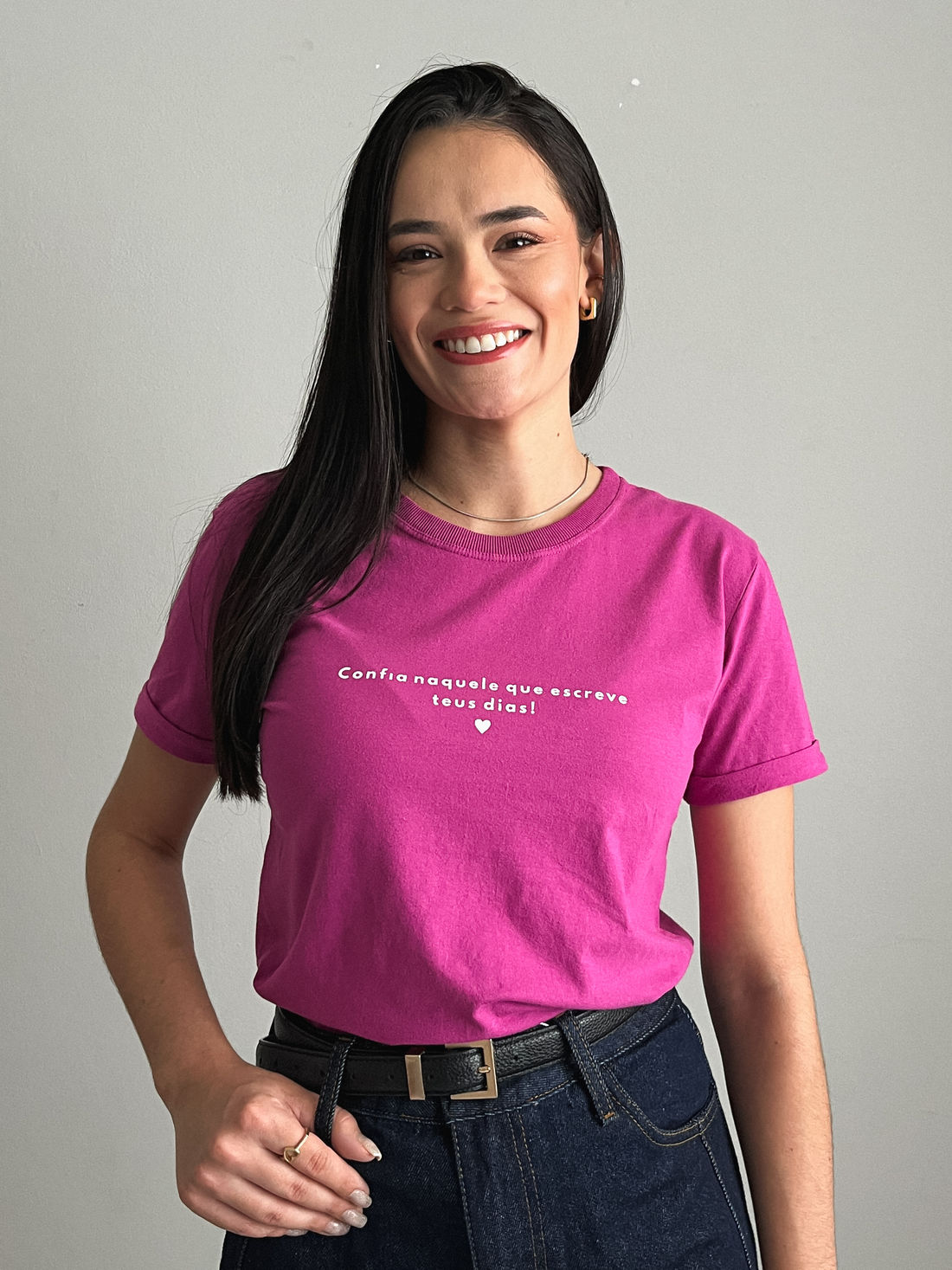 Tshirt Premium - Confia Naquele - Uva Tshirt Premium - Confia Naquele - Uva