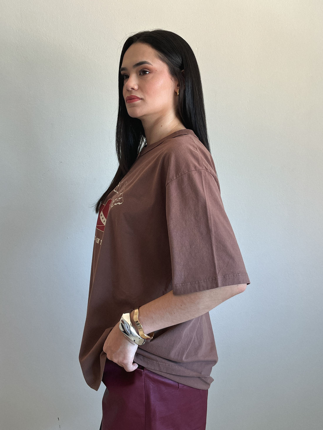 Tshirt Oversized - Texas - Marrom Tshirt Oversized - Texas - Marrom