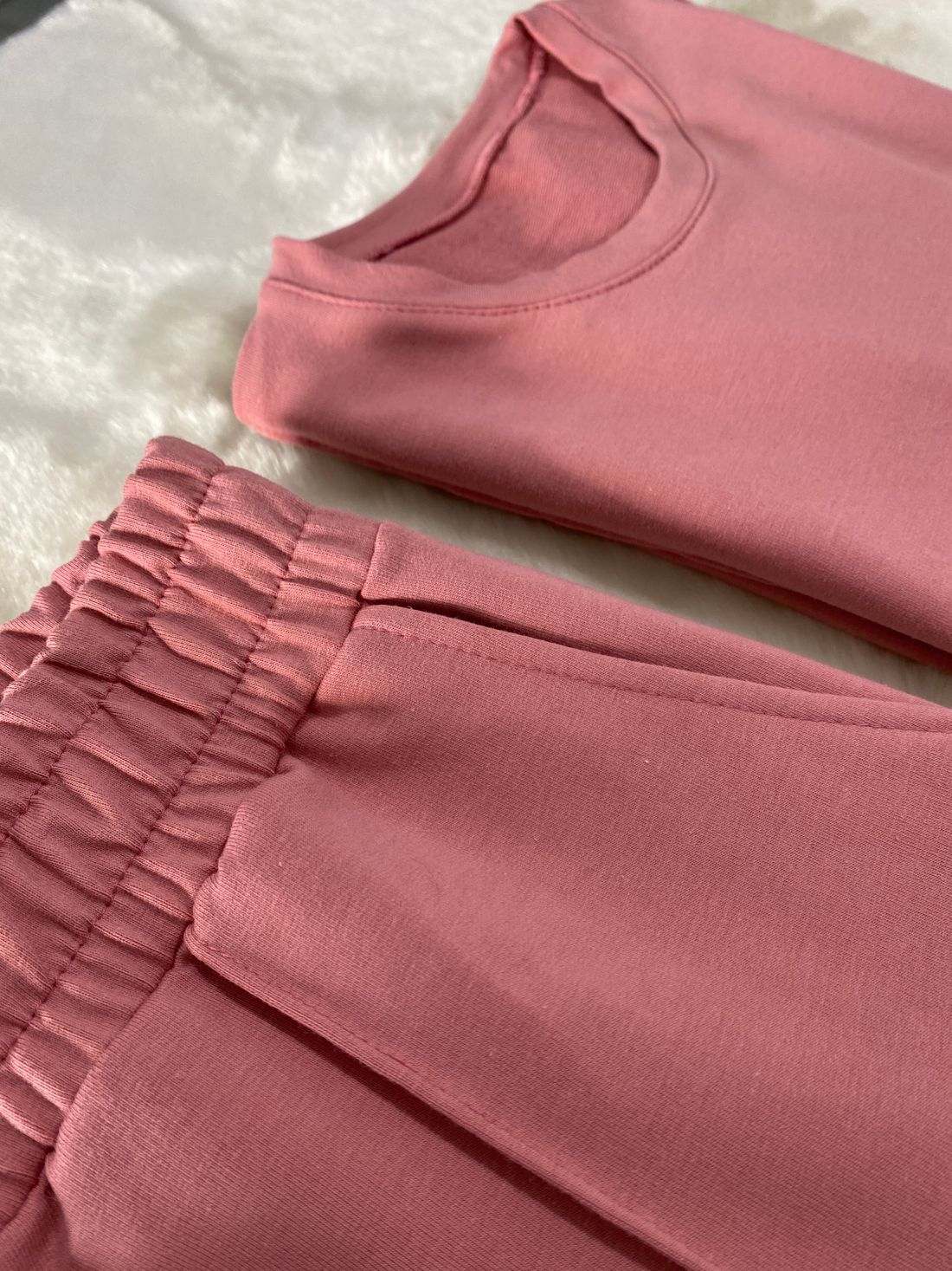 Conjunto de Molecotton Gaby - Rosa Chá Conjunto de Molecotton Gaby - Rosa Chá
