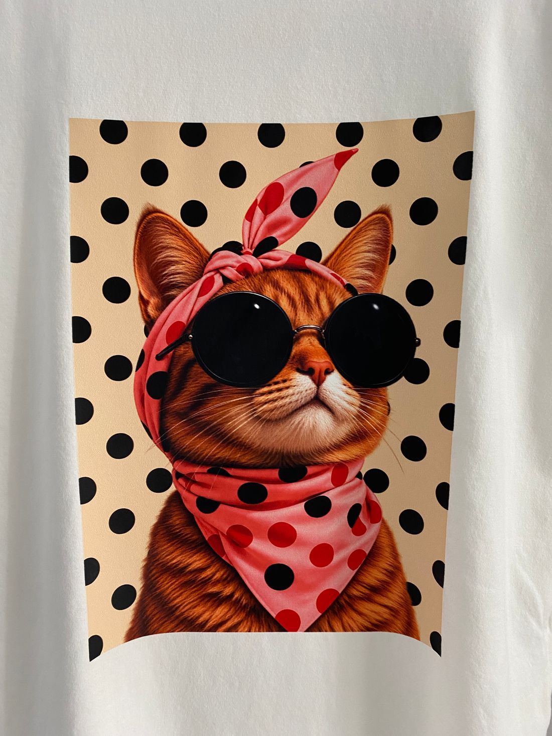 Tshirt Premium - Cats Poá - Off White Tshirt Premium - Cats Poá - Off White
