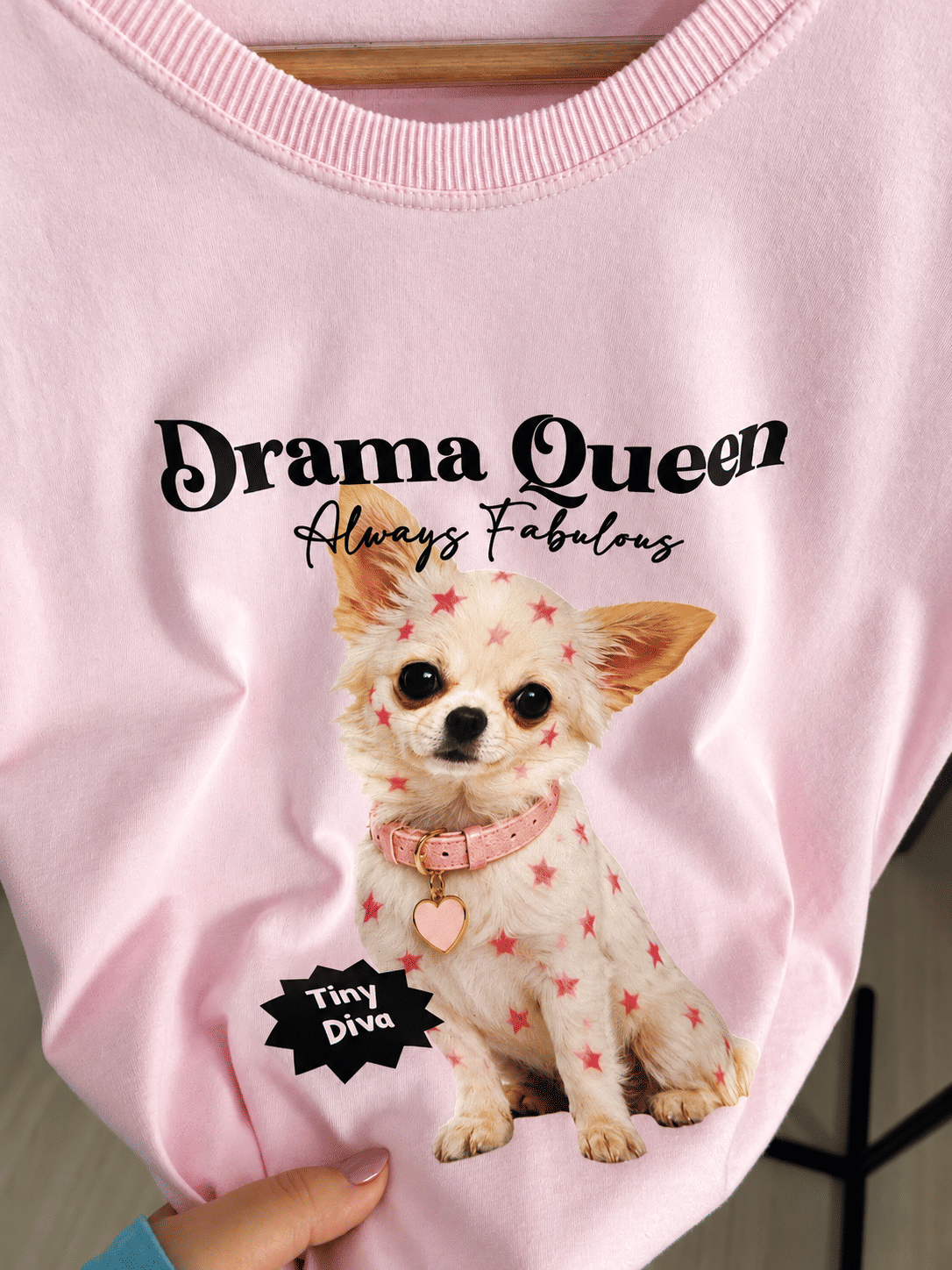 Tshirt Premium - Drama Queen DTF - Rosa Claro Tshirt Premium - Drama Queen DTF - Rosa Claro