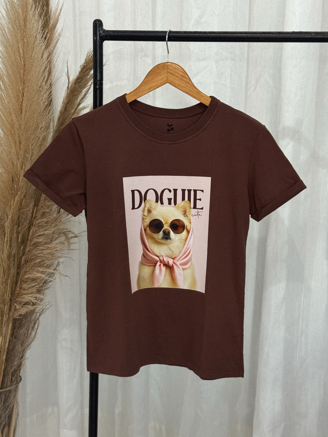 Tshirt Premium - Doguie DTF - Marrom Tshirt Premium - Doguie DTF - Marrom