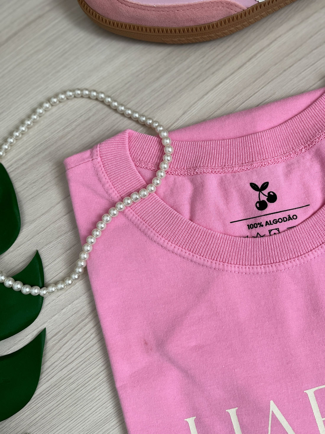 Tshirt Premium - Happy - Rosa Tshirt Premium - Happy - Rosa