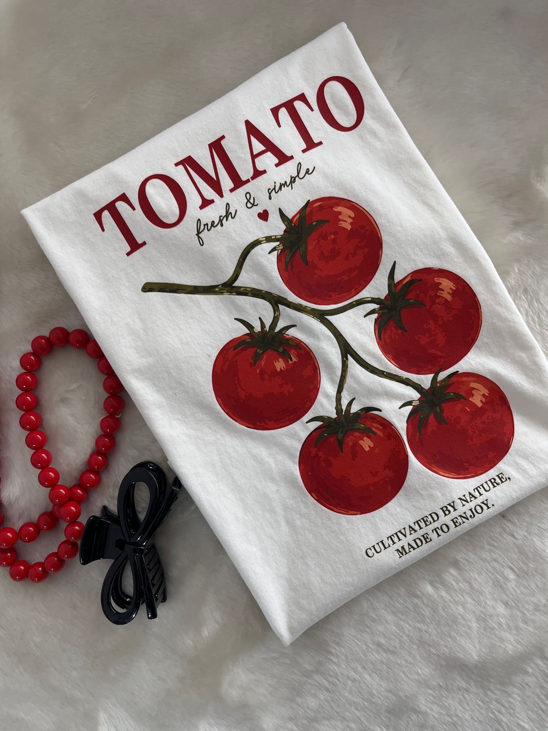 Tshirt Premium - Tomato - Off White Tshirt Premium - Tomato - Off White