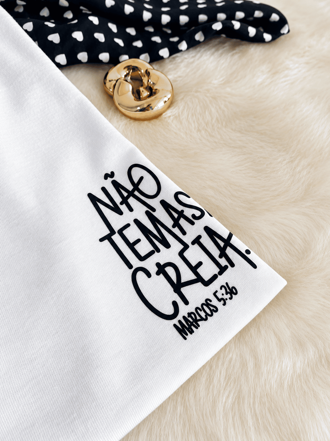 Tshirt Premium - Marcos 5:36 DTF - Off White Tshirt Premium - Marcos 5:36 DTF - Off White