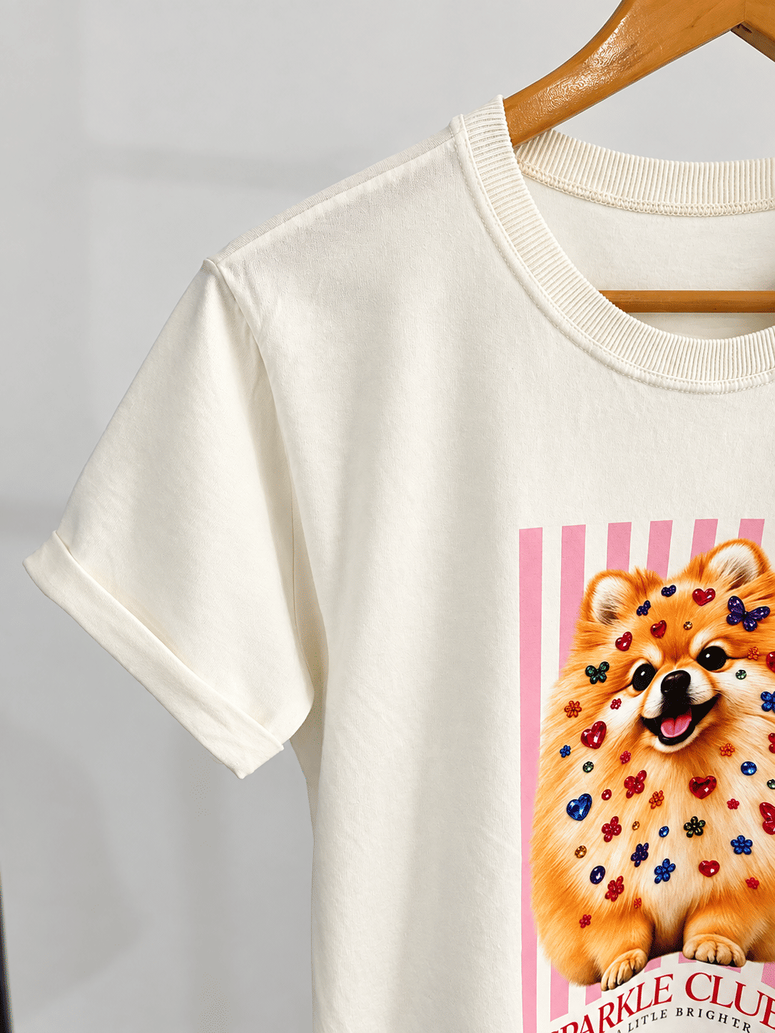 Tshirt Premium - Sparkler Club DTF - Off White Tshirt Premium - Sparkler Club DTF - Off White