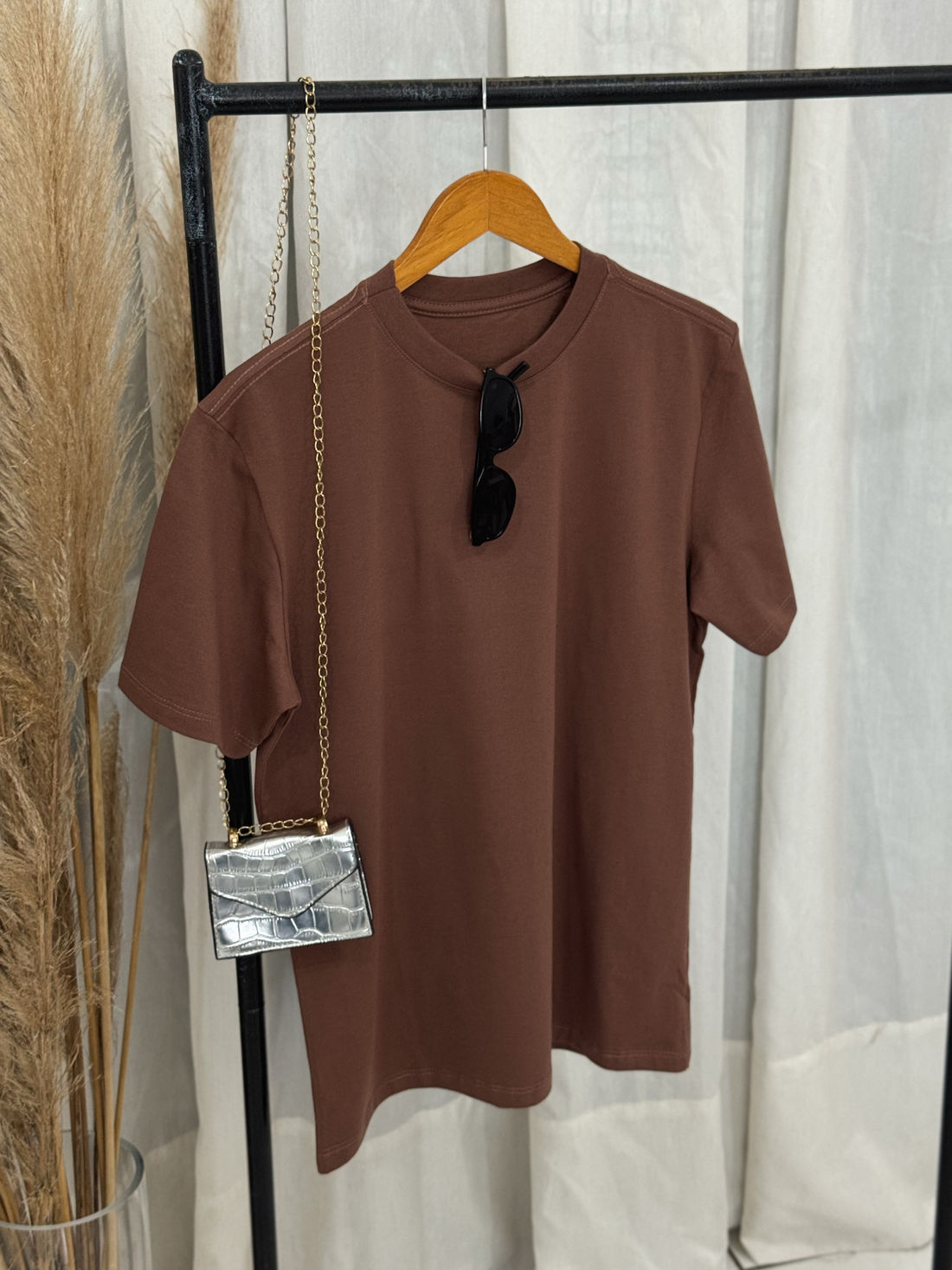 Camiseta Candy Color - Marrom