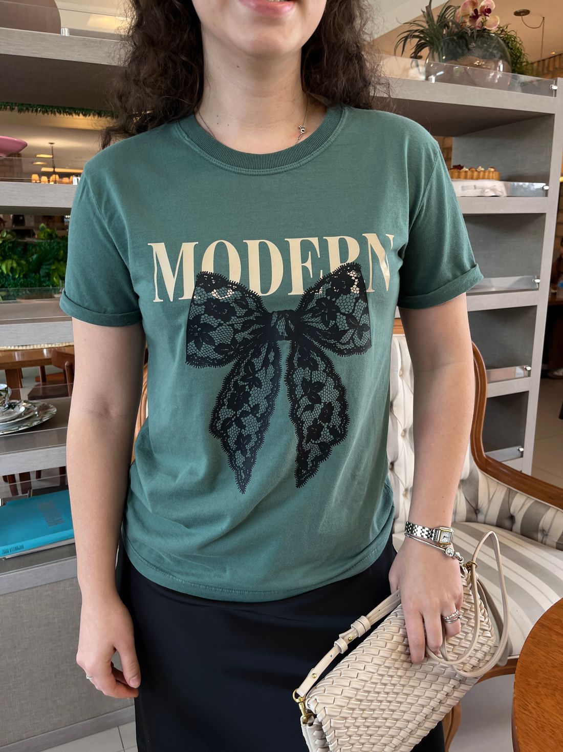Tshirt Premium - Modern Laço - Verde Tshirt Premium - Modern Laço - Verde