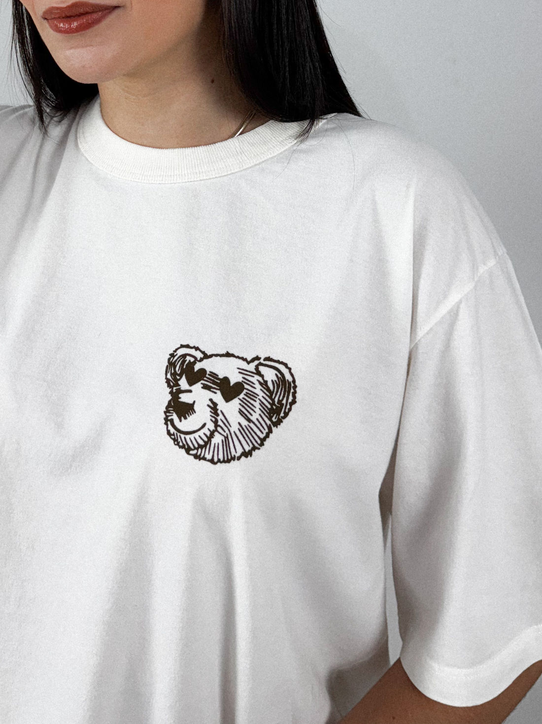 Tshirt Oversized - Teddy ❤ - Off White Tshirt Oversized - Teddy ❤ - Off White