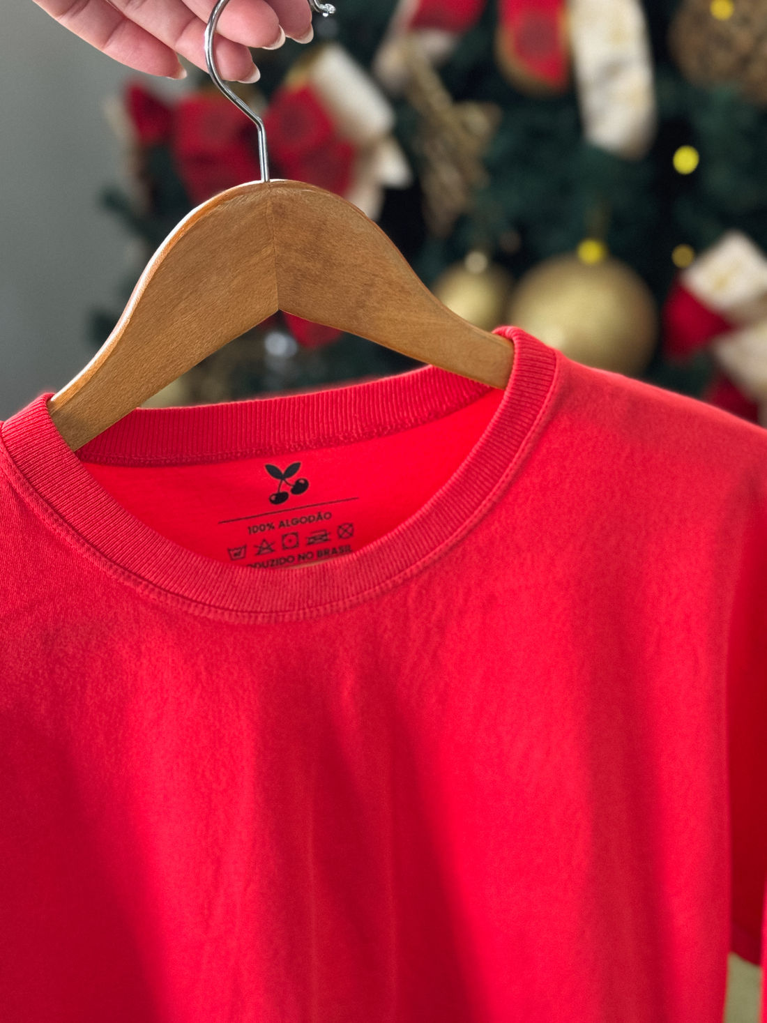 Cropped Oversized - Liso - Vermelho Cropped Oversized - Liso - Vermelho