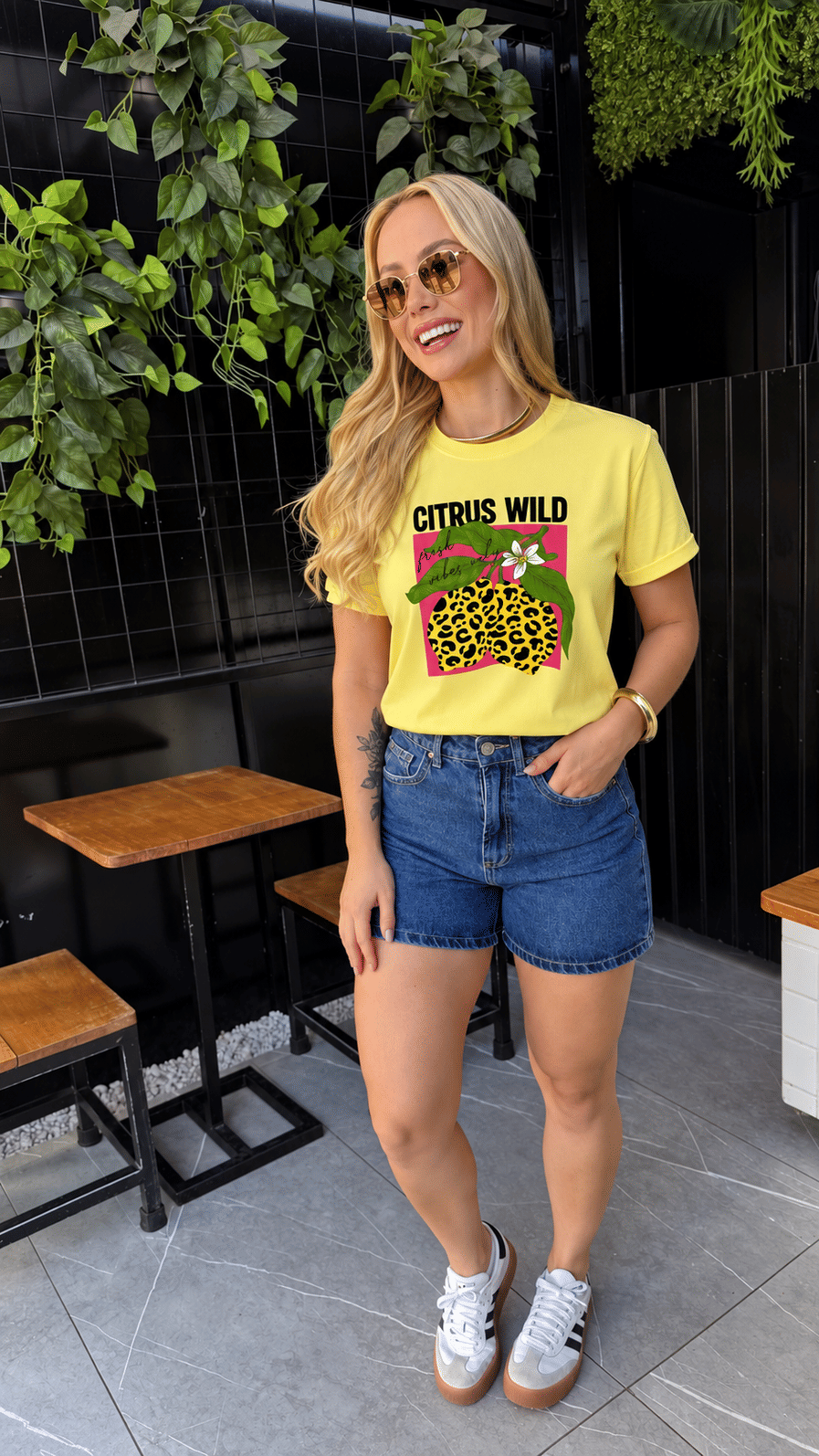 Tshirt Premium - Citrus Wild - Amarelo Manteiga Tshirt Premium - Citrus Wild - Amarelo Manteiga