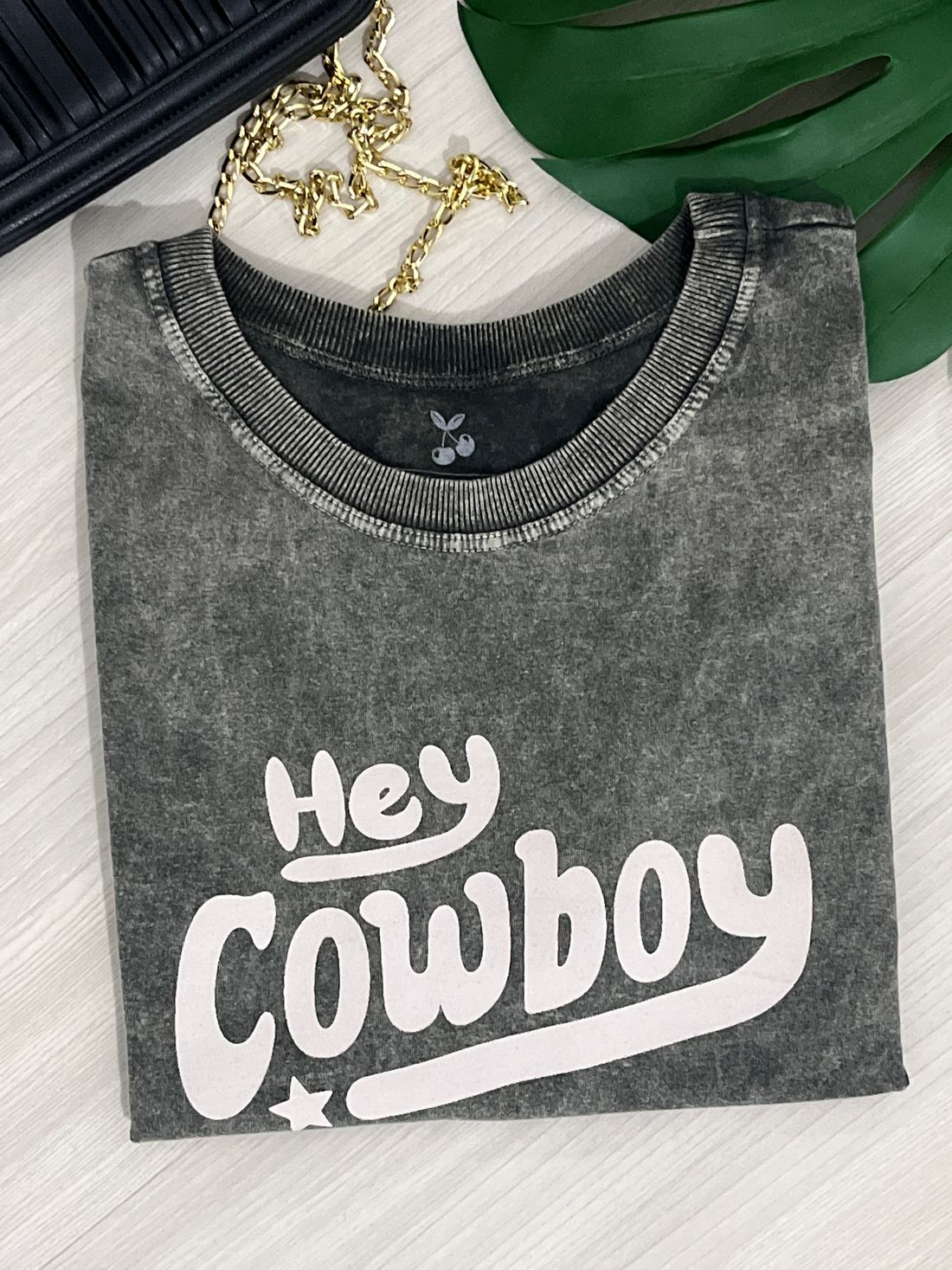 Tshirt Premium - Hey Cowboy - Marmorizado