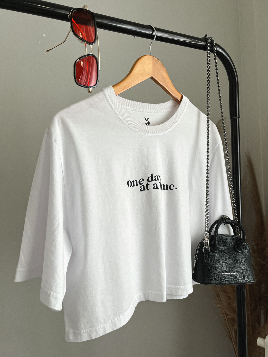 Cropped Oversized - One Day - Branca Cropped Oversized - One Day - Branca
