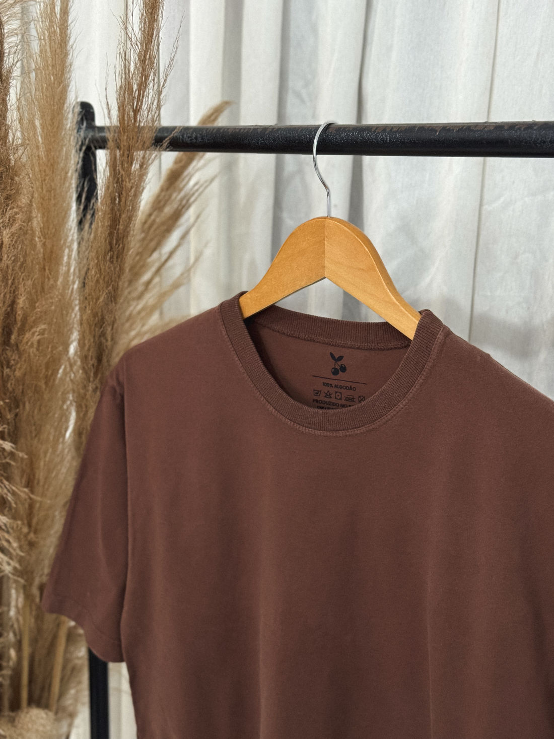 Cropped Oversized - Liso - Marrom