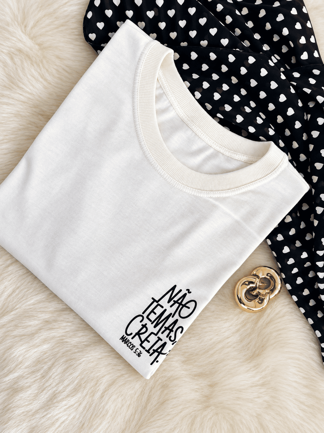 Tshirt Premium - Marcos 5:36 DTF - Off White Tshirt Premium - Marcos 5:36 DTF - Off White