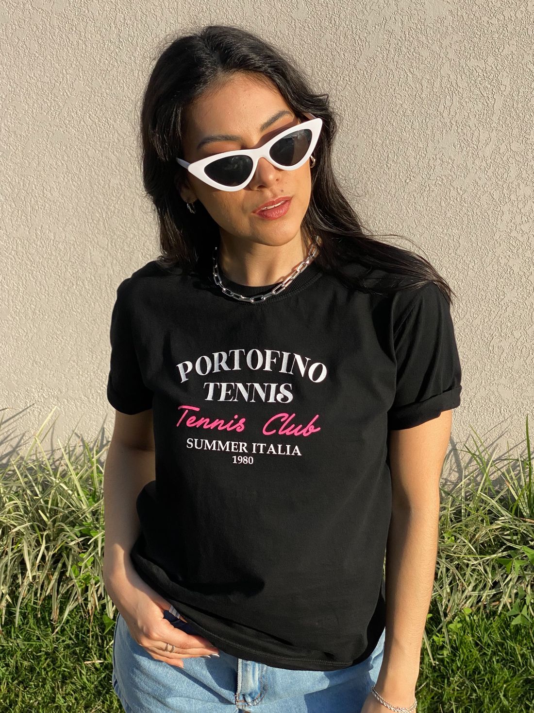 Tshirt Premium - Portofino - Preto Tshirt Premium - Portofino - Preto