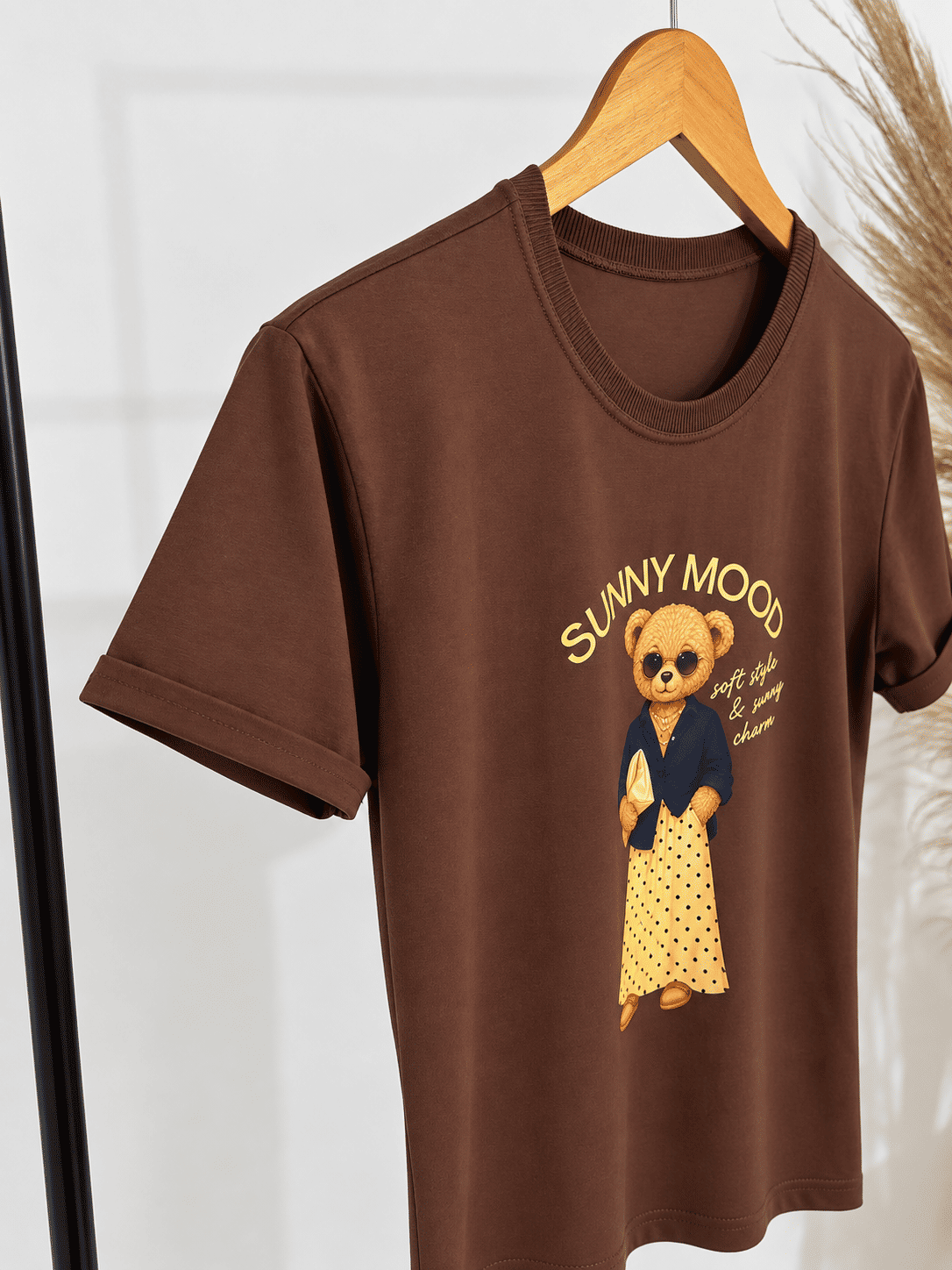 Tshirt Premium - Sunny Mood - Marrom Tshirt Premium - Sunny Mood - Marrom