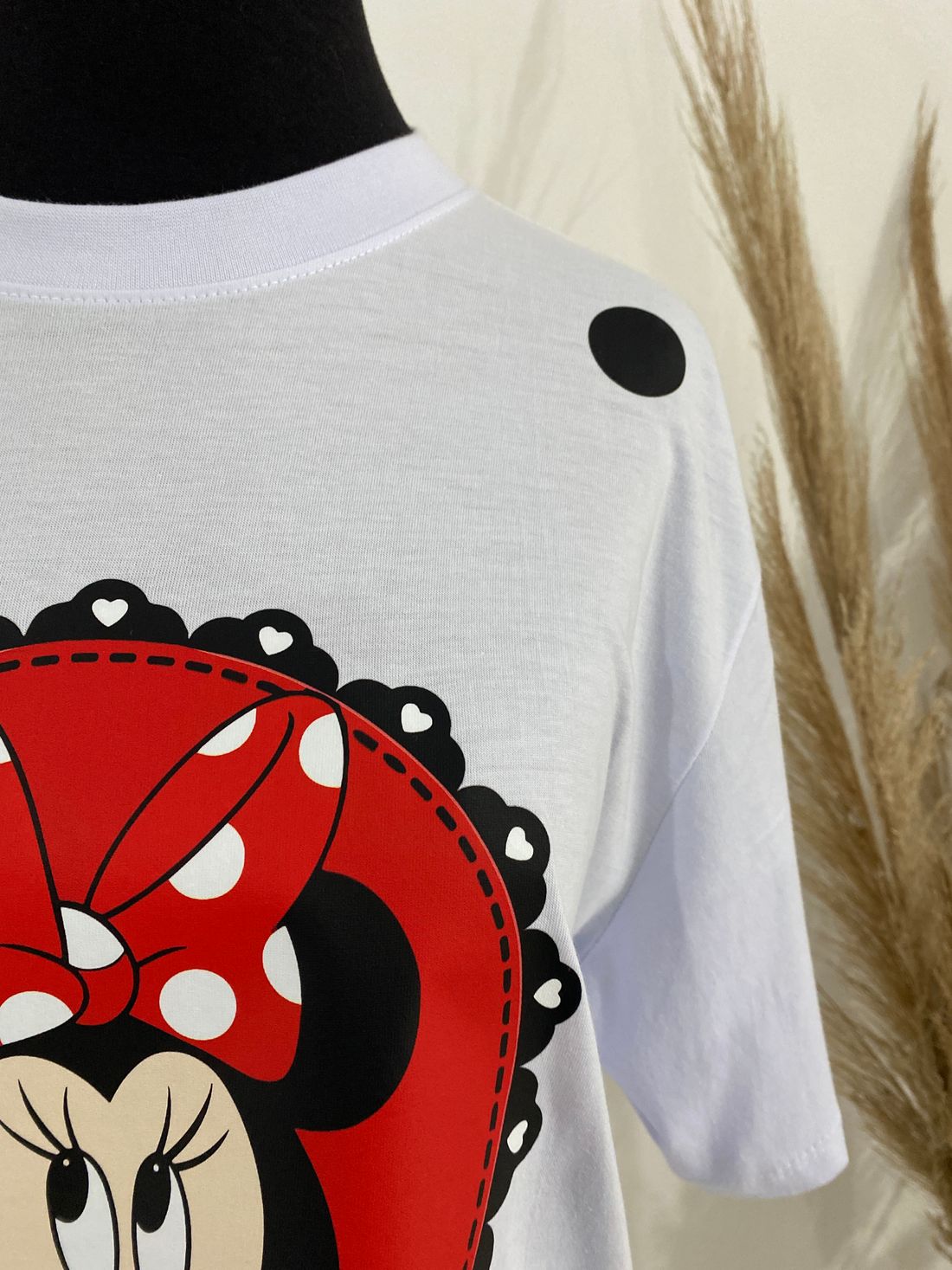 Camiseta Minnie Poá - Branca Camiseta Minnie Poá - Branca