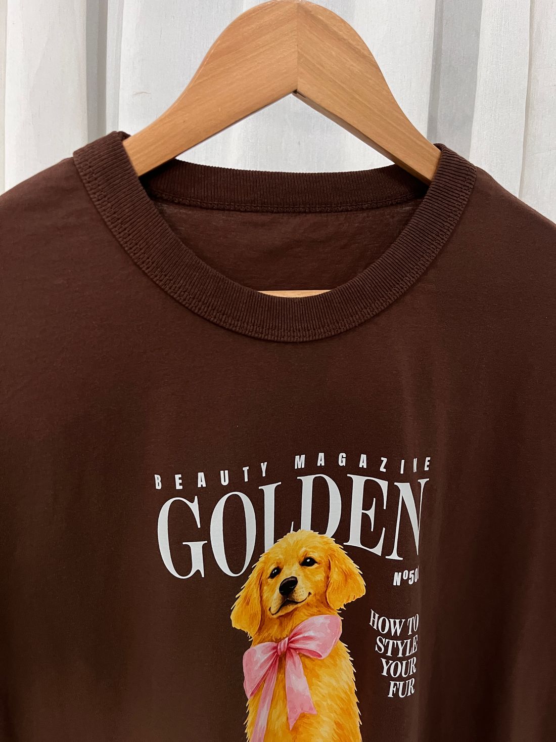 Tshirt Oversized - Golden - Marrom Tshirt Oversized - Golden - Marrom