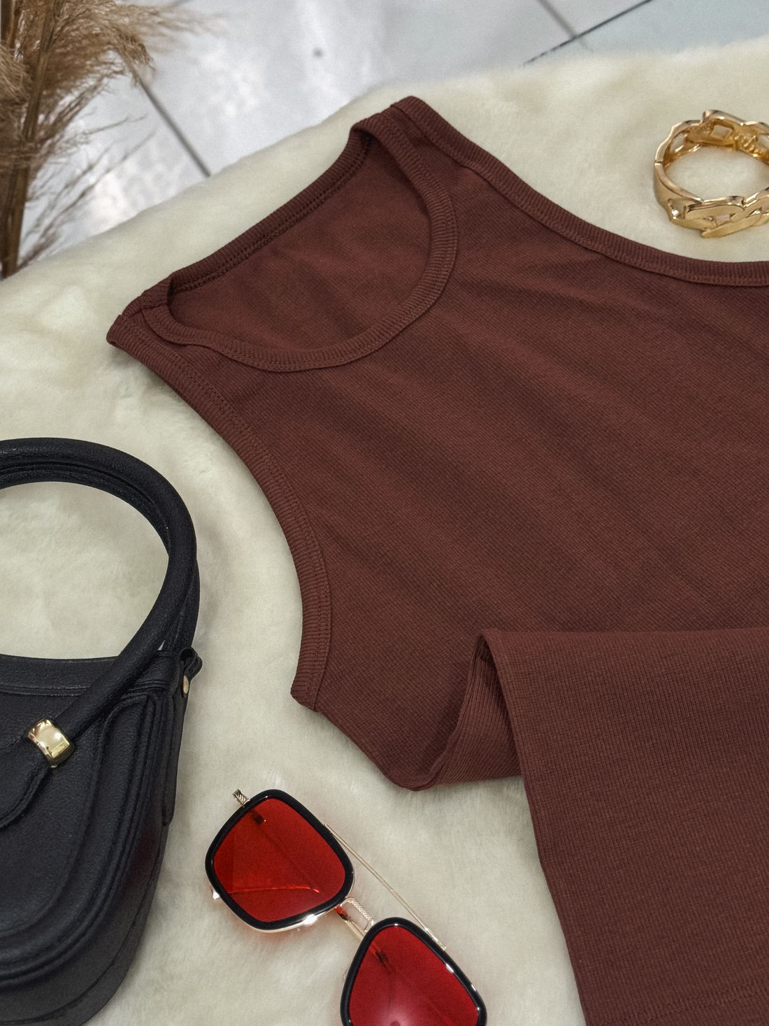 Regata Nadador Ayla - Marrom