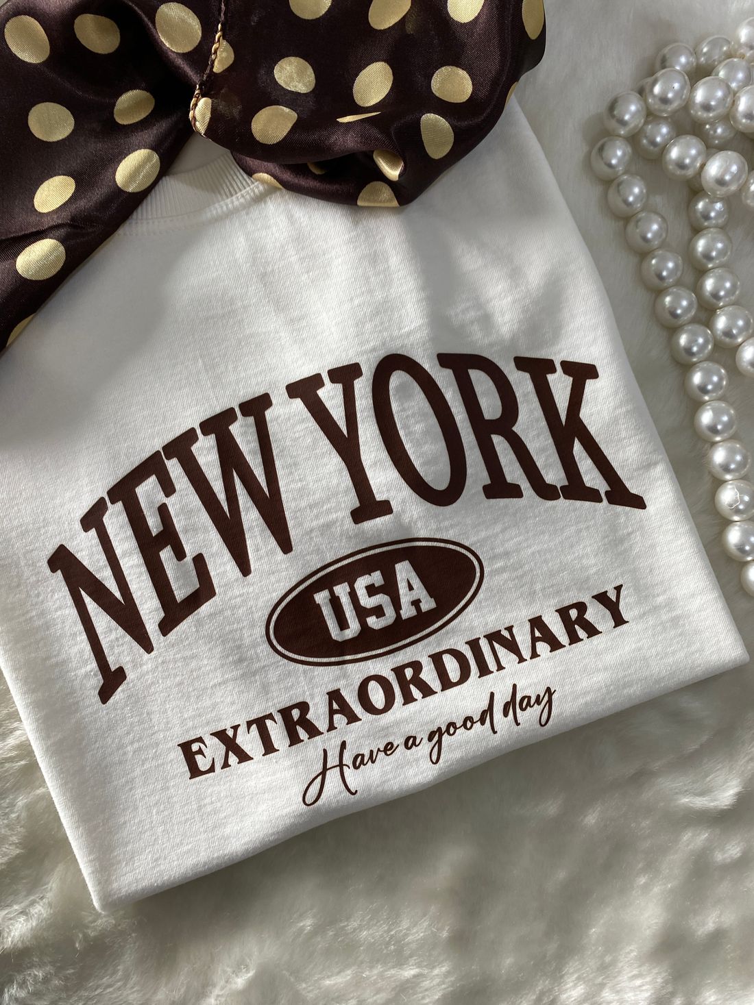 Tshirt Premium - New York DTF - Off White Tshirt Premium - New York DTF - Off White