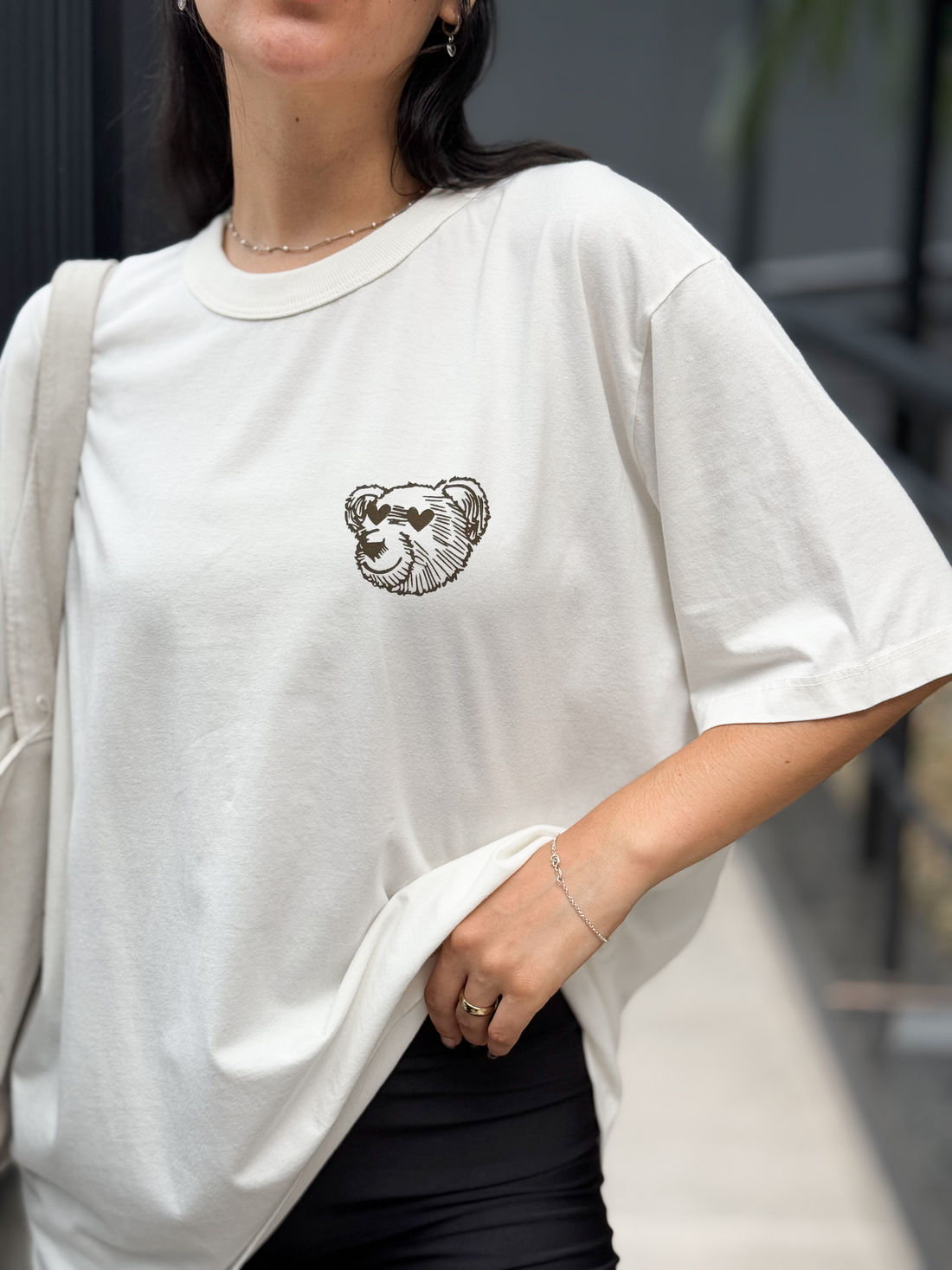 Tshirt Oversized - Teddy ❤ - Off White Tshirt Oversized - Teddy ❤ - Off White