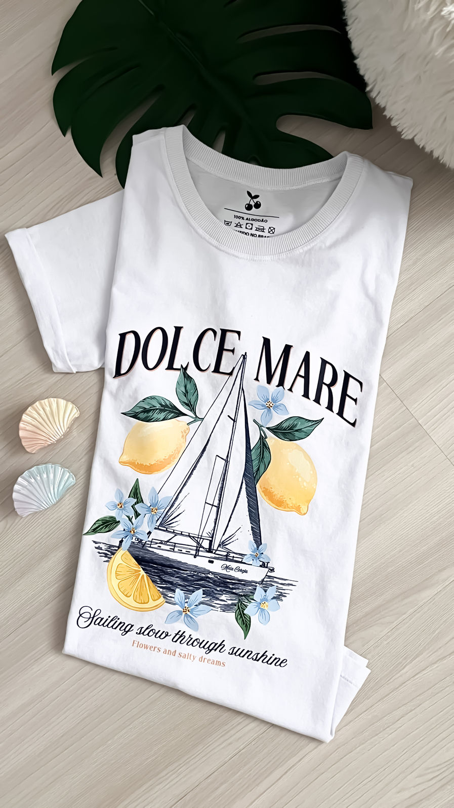 Tshirt Premium - Dolce Mare DTF - Branca Tshirt Premium - Dolce Mare DTF - Branca