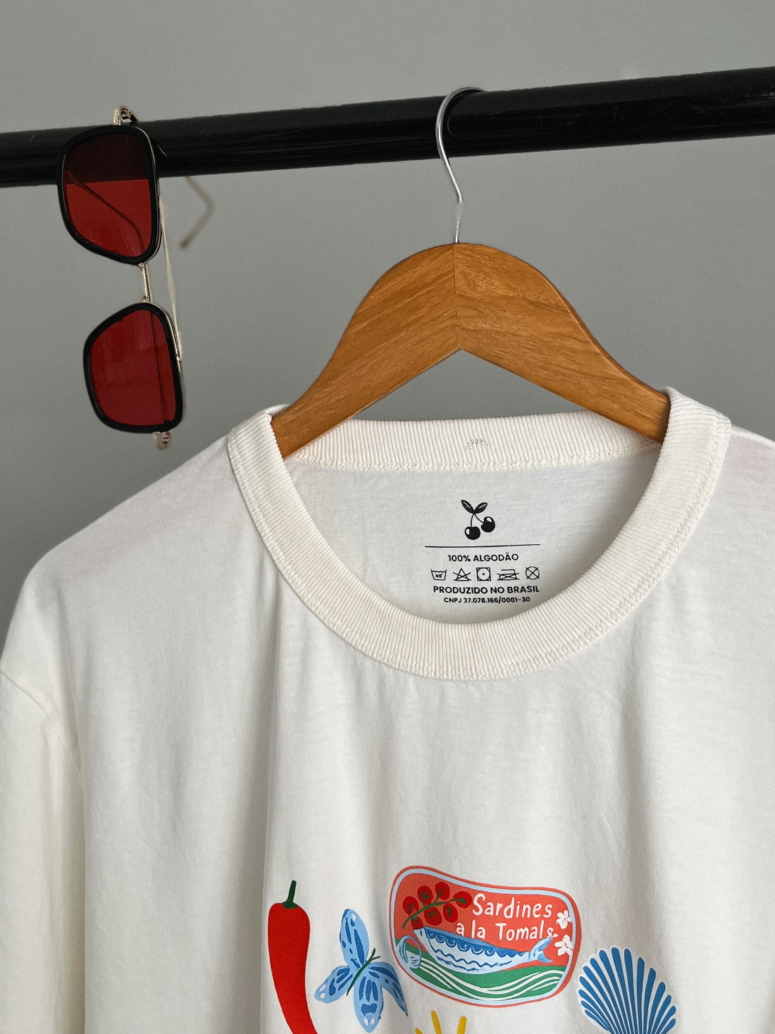 T-shirt Oversized - Lagosta Dolce Vita - Off White T-shirt Oversized - Lagosta Dolce Vita - Off White