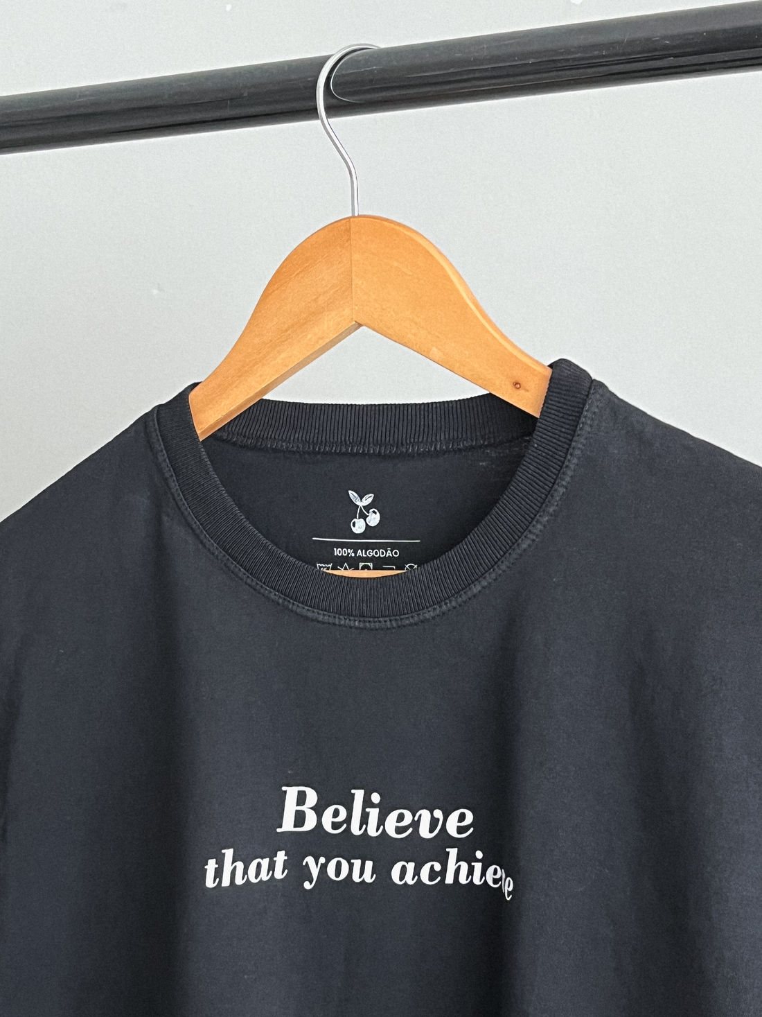 Cropped Oversized - Believe - Preto