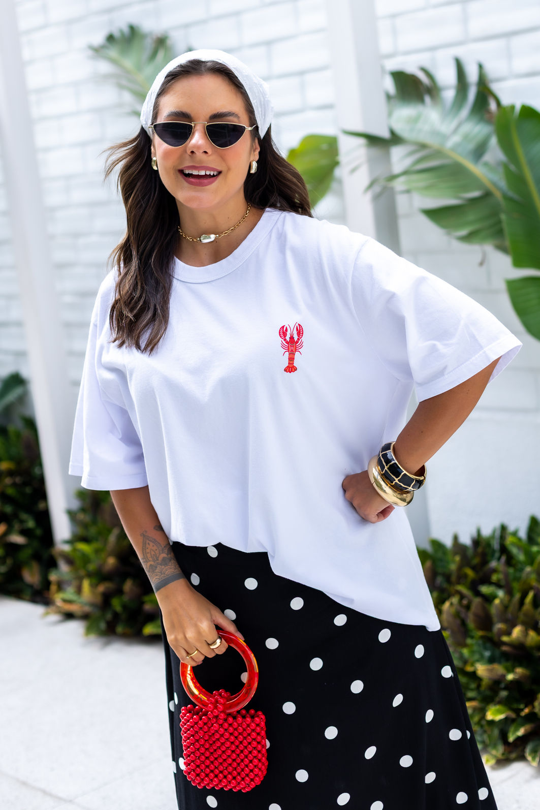 Tshirt Oversized - La Dolce Vita - Branca Tshirt Oversized - La Dolce Vita - Branca