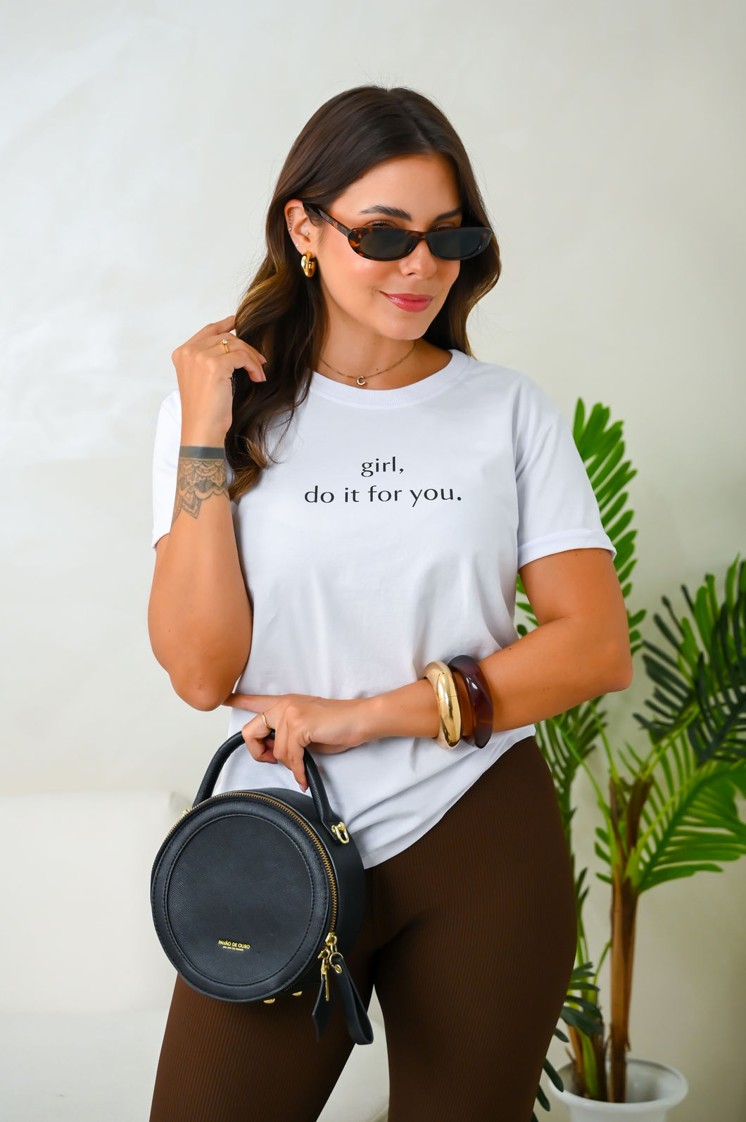 Tshirt Premium - Girl, do it for you - Branca