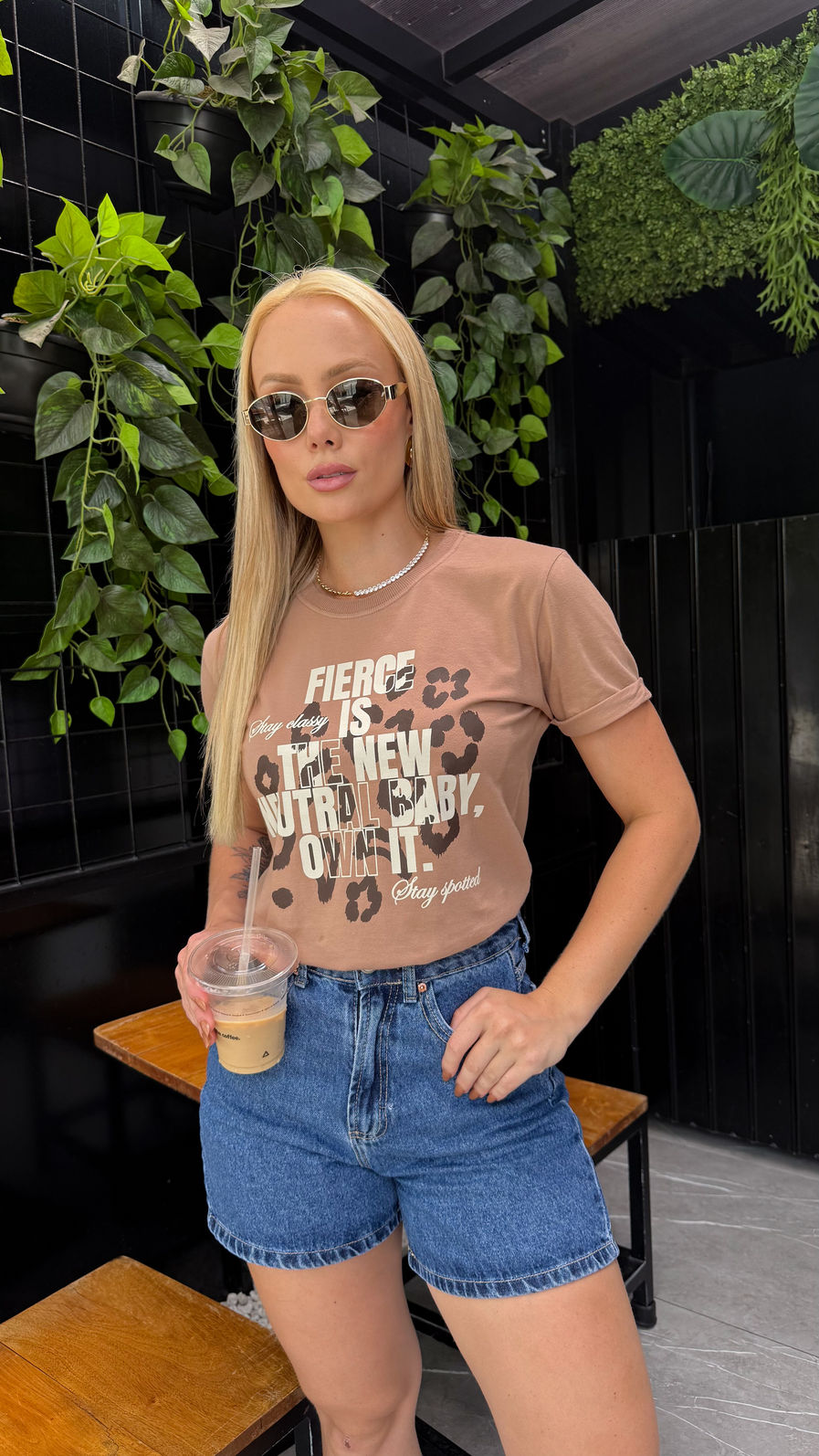 Tshirt Premium - Cow - Marrom Claro Tshirt Premium - Cow - Marrom Claro