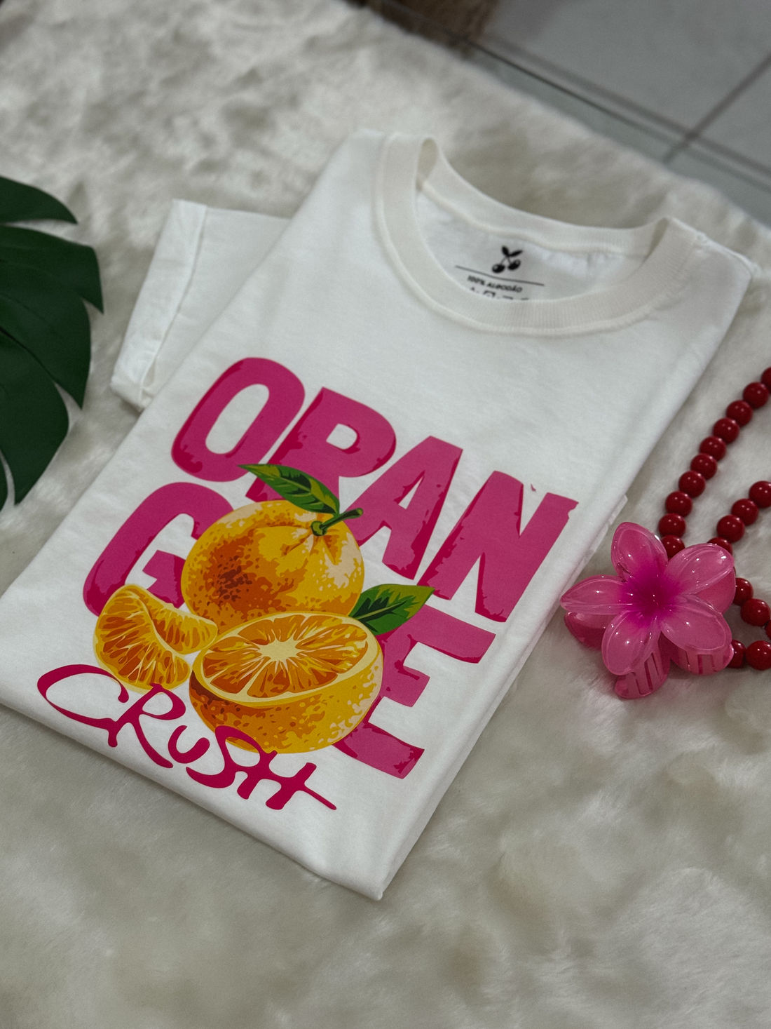 Tshirt Premium - Orange - Off White