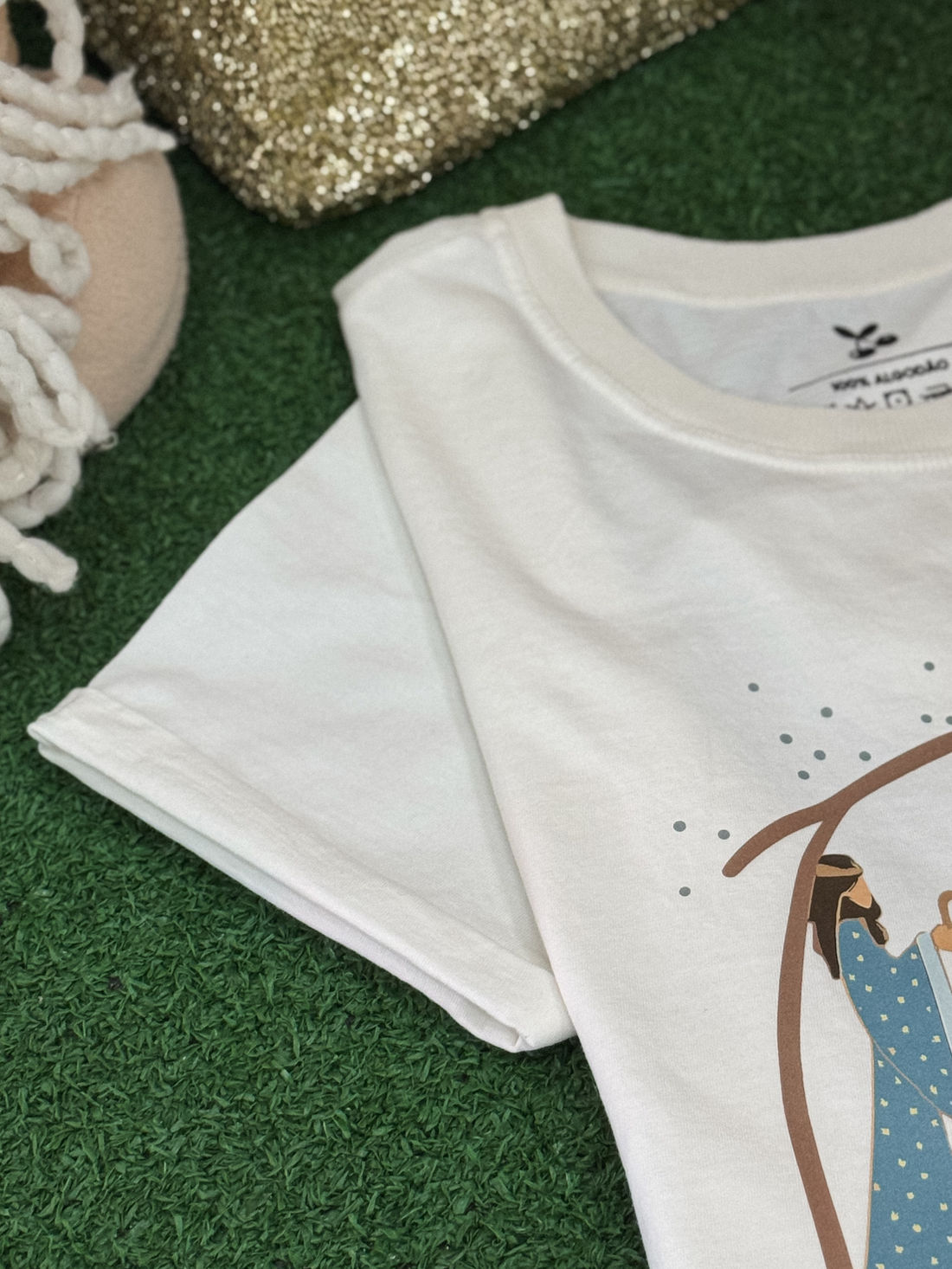 Tshirt Premium - Mateus 1:21 DTF - Off White Tshirt Premium - Mateus 1:21 DTF - Off White