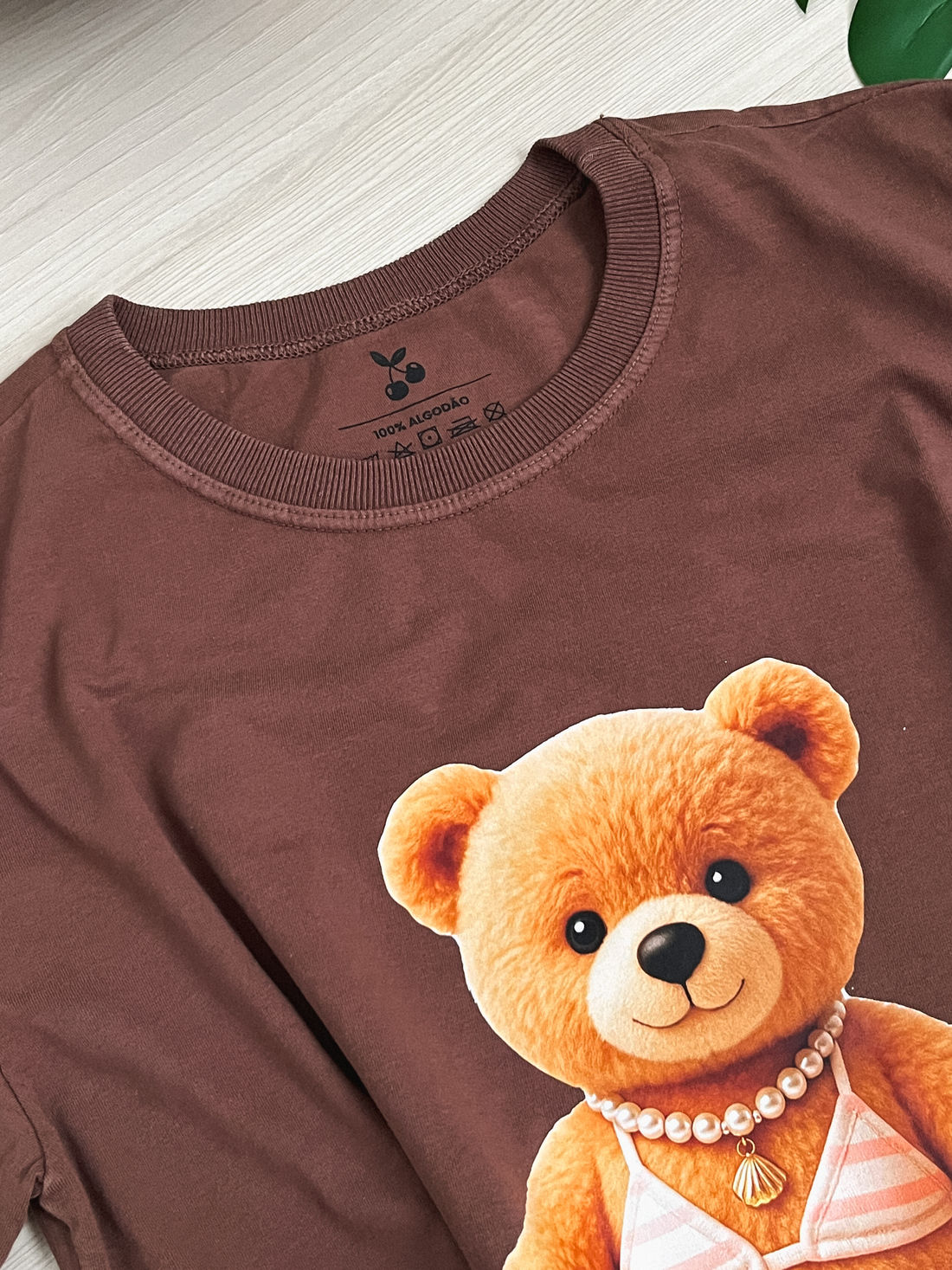 Tshirt Premium - Teddy Sunny DTF - Marrom Tshirt Premium - Teddy Sunny DTF - Marrom