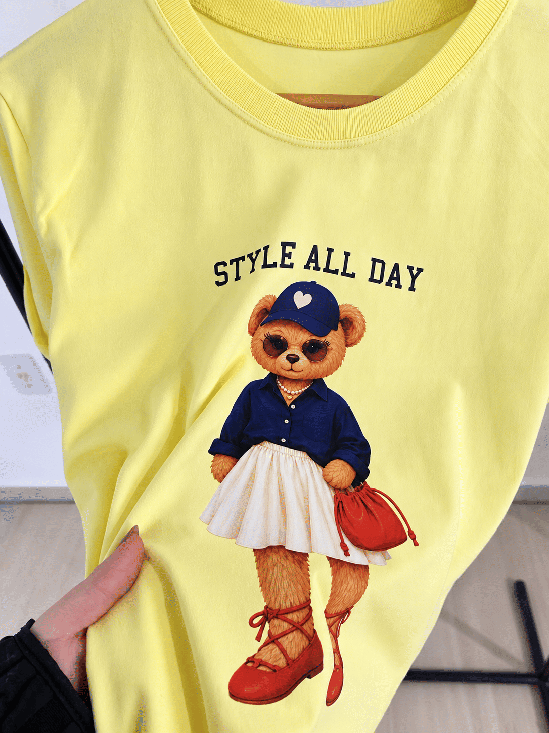 Tshirt Premium - Style ALL Day - Amarelo Manteiga Tshirt Premium - Style ALL Day - Amarelo Manteiga