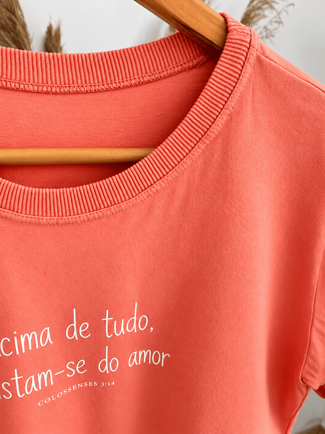 Tshirt Premium - Colossences 3:14 DTF - Laranja Tshirt Premium - Colossences 3:14 DTF - Laranja