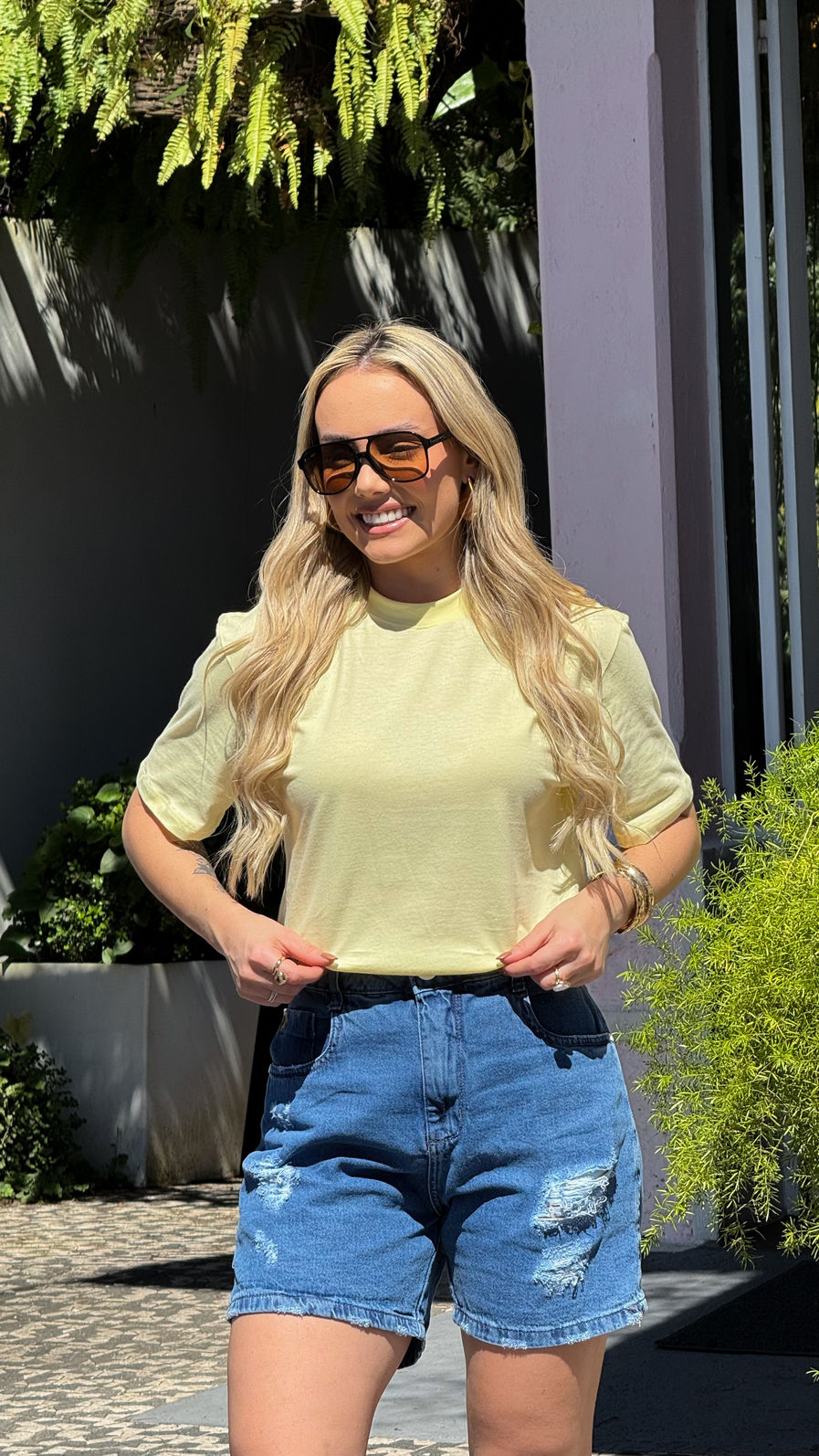 Camiseta Candy Color - Amarelo Camiseta Candy Color - Amarelo