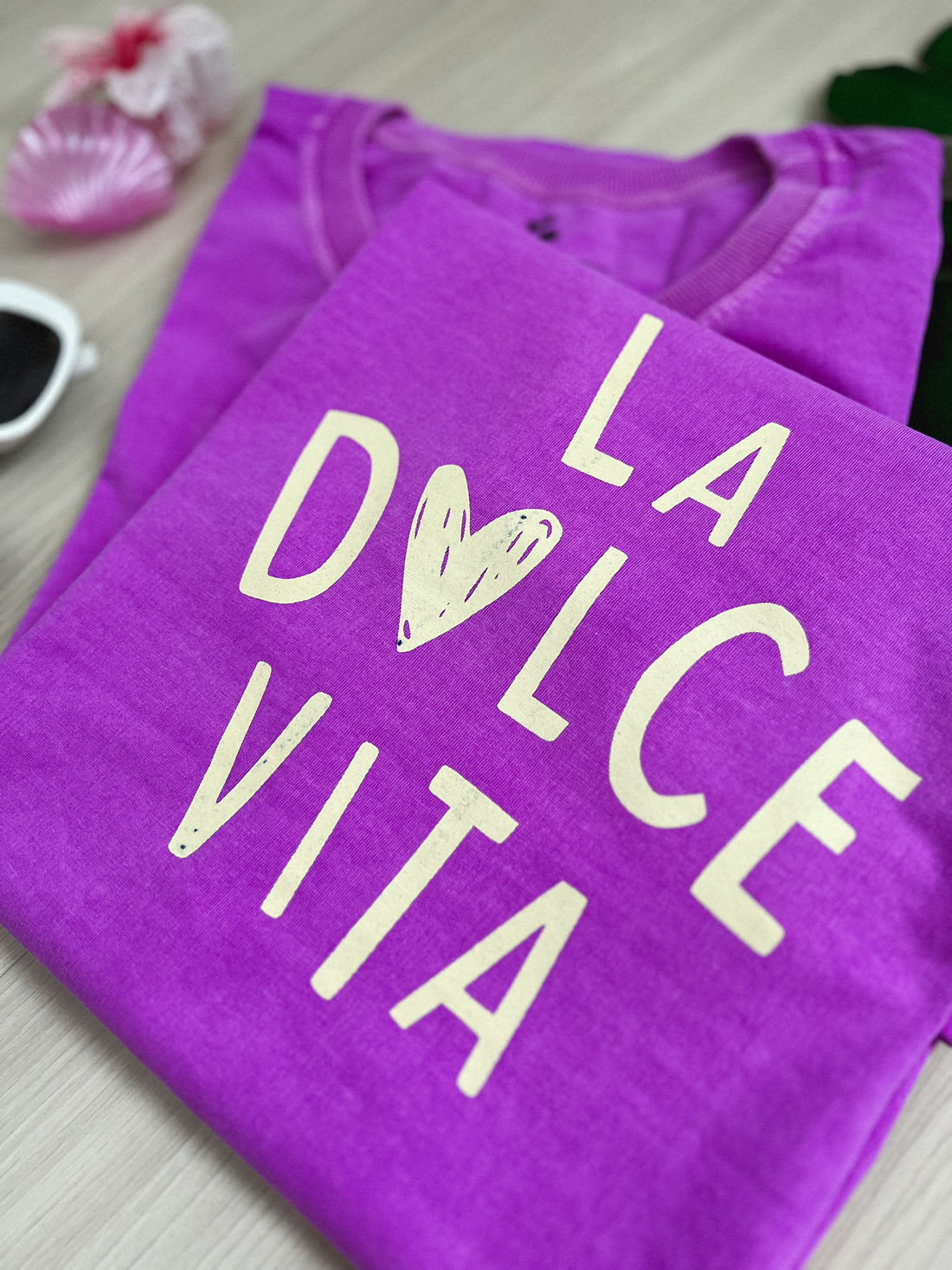 Tshirt Premium - La Dolce Vita - Fuccia Tshirt Premium - La Dolce Vita - Fuccia
