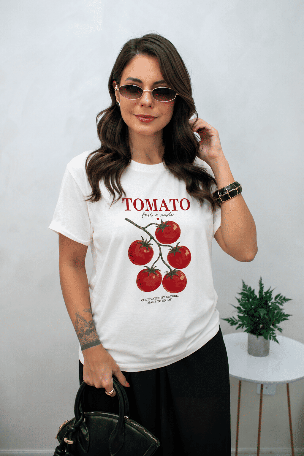 Tshirt Premium - Tomato - Off White Tshirt Premium - Tomato - Off White