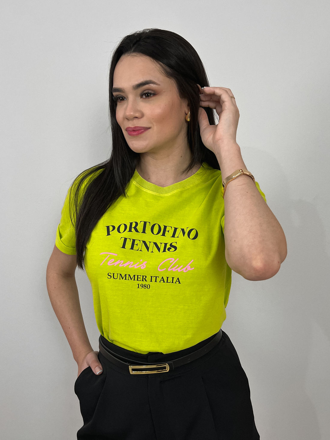 Tshirt Premium - Portofino - Verde Pistache Tshirt Premium - Portofino - Verde Pistache