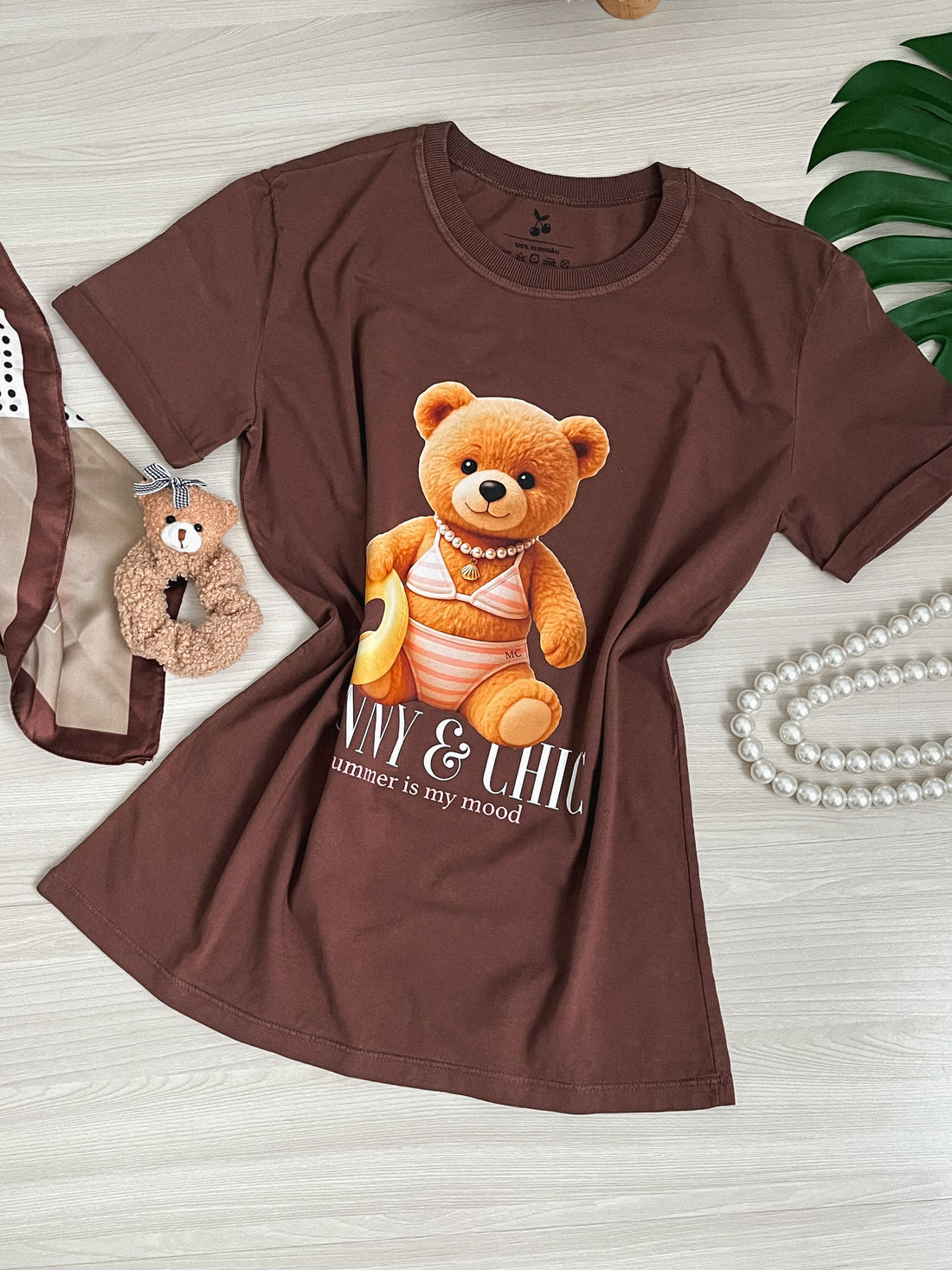 Tshirt Premium - Teddy Sunny DTF - Marrom Tshirt Premium - Teddy Sunny DTF - Marrom