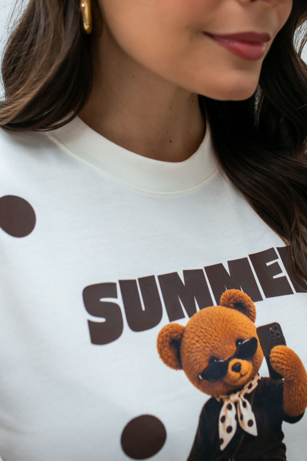 Camiseta Teddy Poá - Off White Camiseta Teddy Poá - Off White