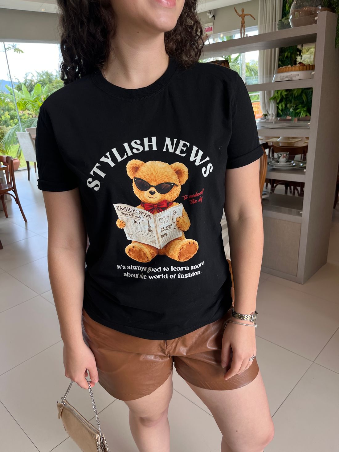 Tshirt Premium - Stylish News - Preto Tshirt Premium - Stylish News - Preto