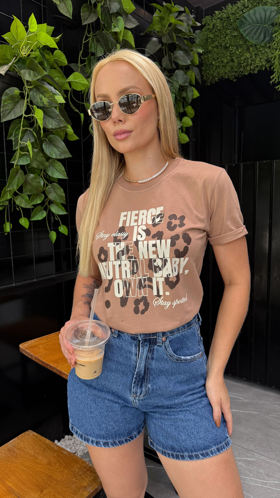 Tshirt Premium - Cow - Marrom Claro Tshirt Premium - Cow - Marrom Claro