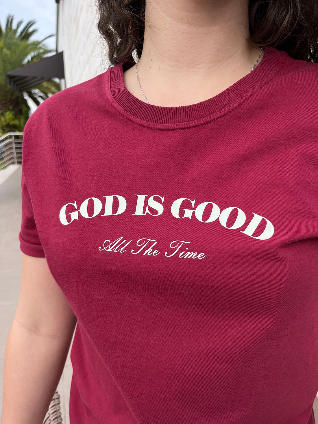 Tshirt Premium - God is Good DTF - Vinho Tshirt Premium - God is Good DTF - Vinho